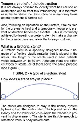 ureteric stent